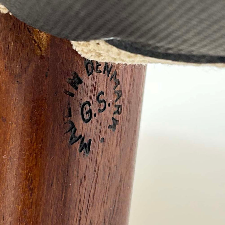 4 Stk. Teak Stühle von Glyngøre Stolefabrik, Abzeichen auf Holz Made in Denmark G.S.