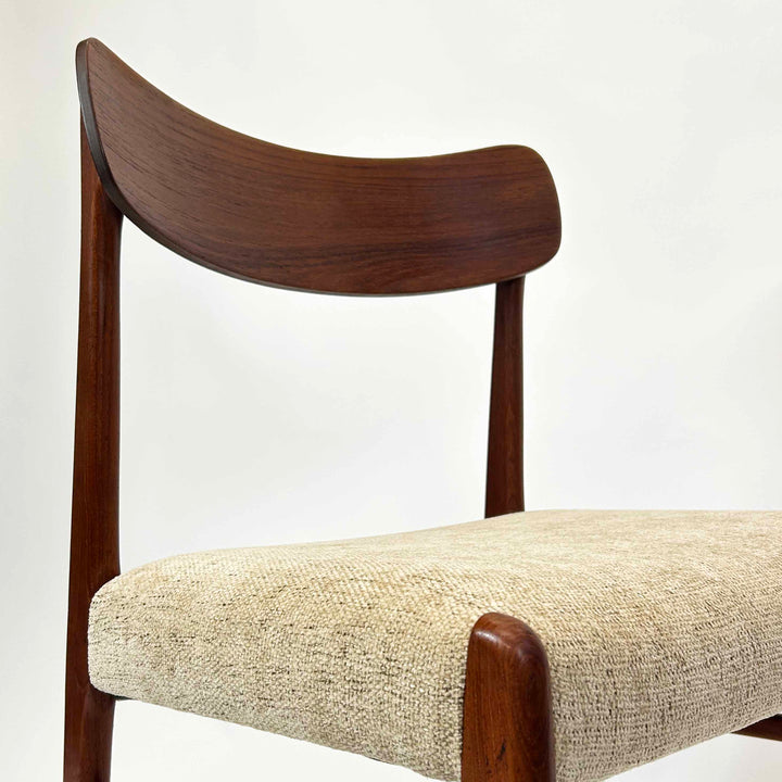 4 Stk. Teak Stühle von Glyngøre Stolefabrik, Detailansicht Untersicht