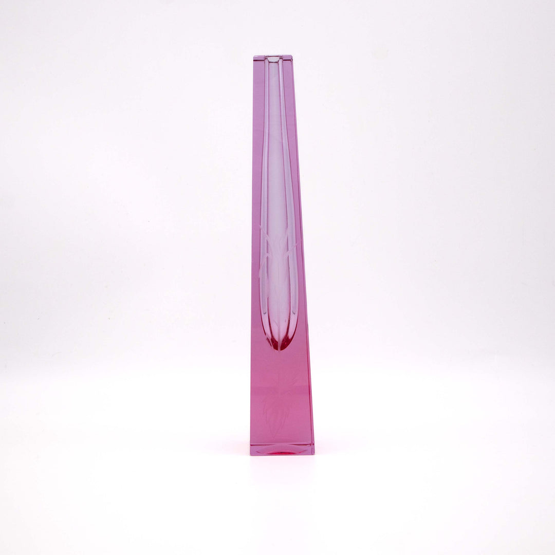 Geschliffene Vase von Adolf Matura für Moser