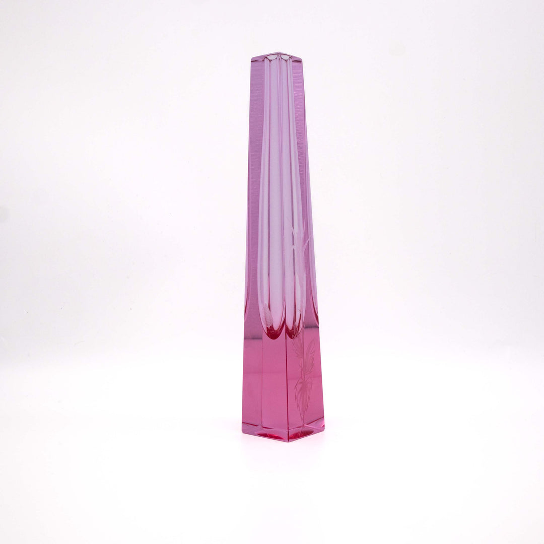 Geschliffene Vase von Adolf Matura für Moser