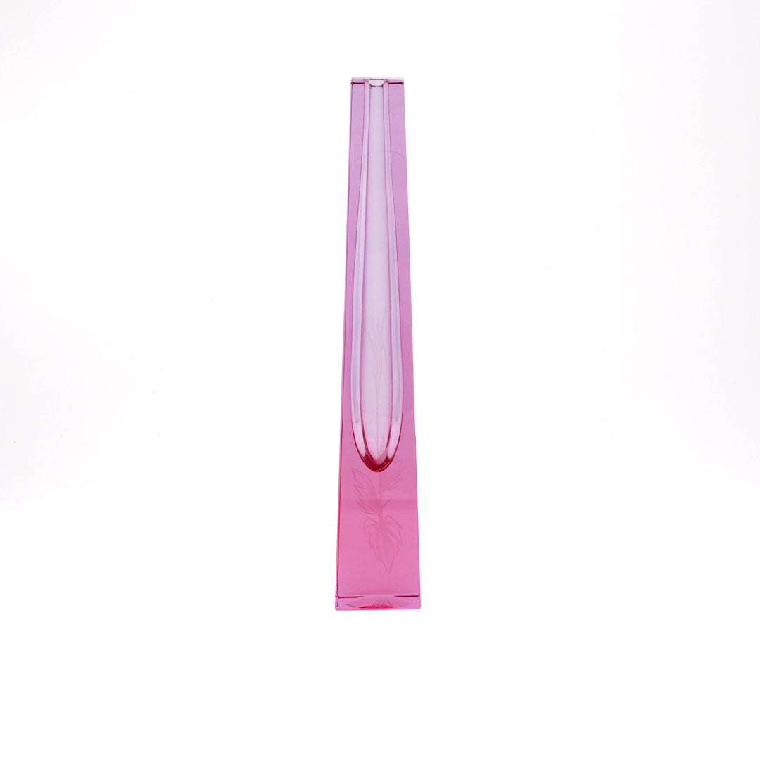 Geschliffene Vase von Adolf Matura für Moser