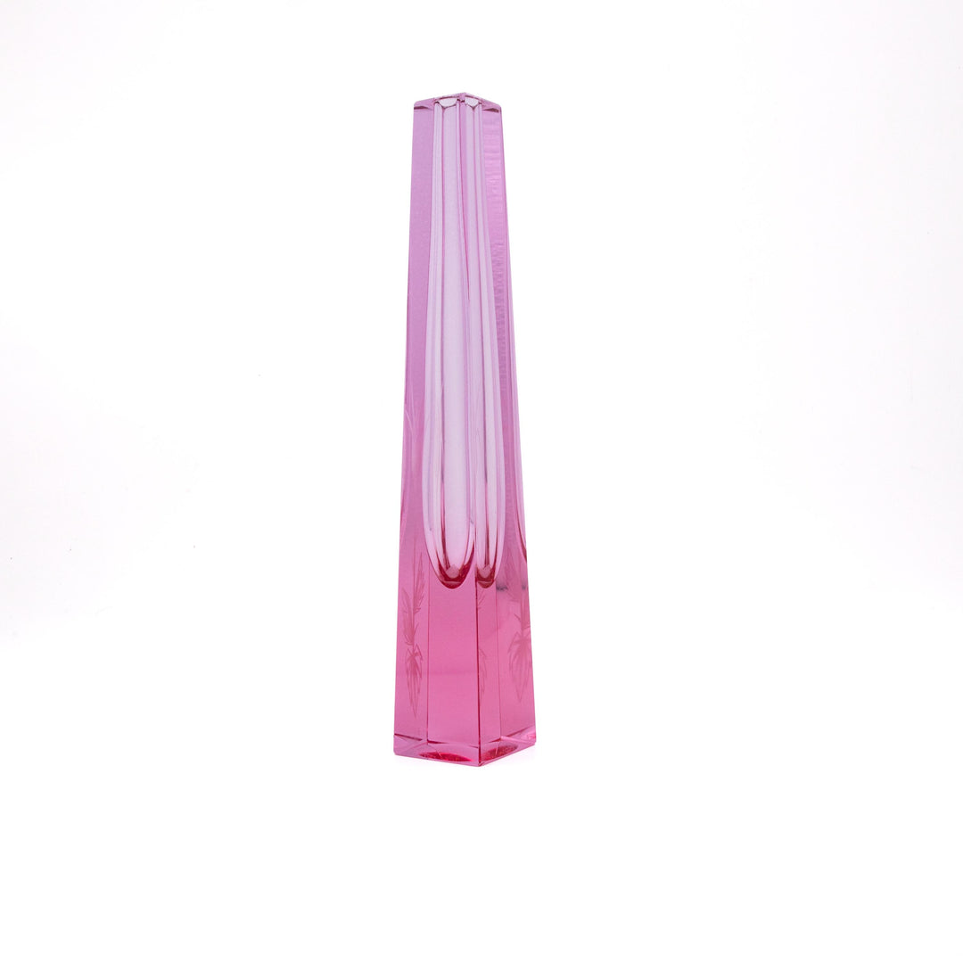Geschliffene Vase von Adolf Matura für Moser
