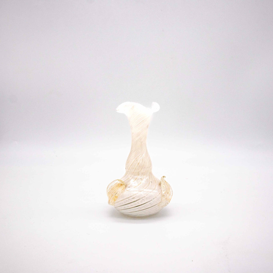 Kleine Murano Vase mit Zanfirico Dekor, Vorderseite