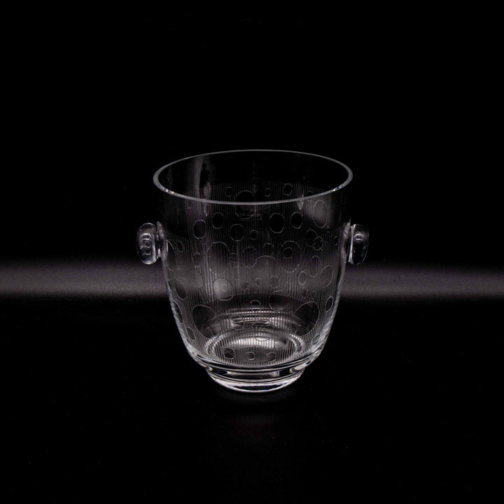 Eiswürfelbehälter aus Glas mit Gravur, Rückseite