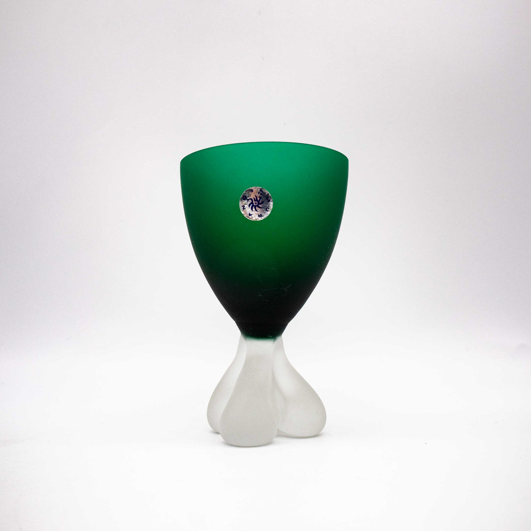 Satinierte Murano Trinkkelche aus Glas von AVEM, Einzelansicht