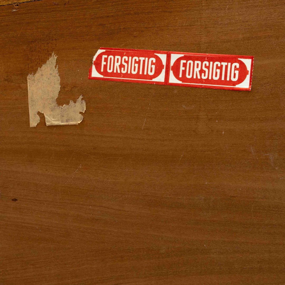 Dänisches Teak Highboard von E.W. Bach für Sejling Skabe, Detailansicht FORSIGTIG