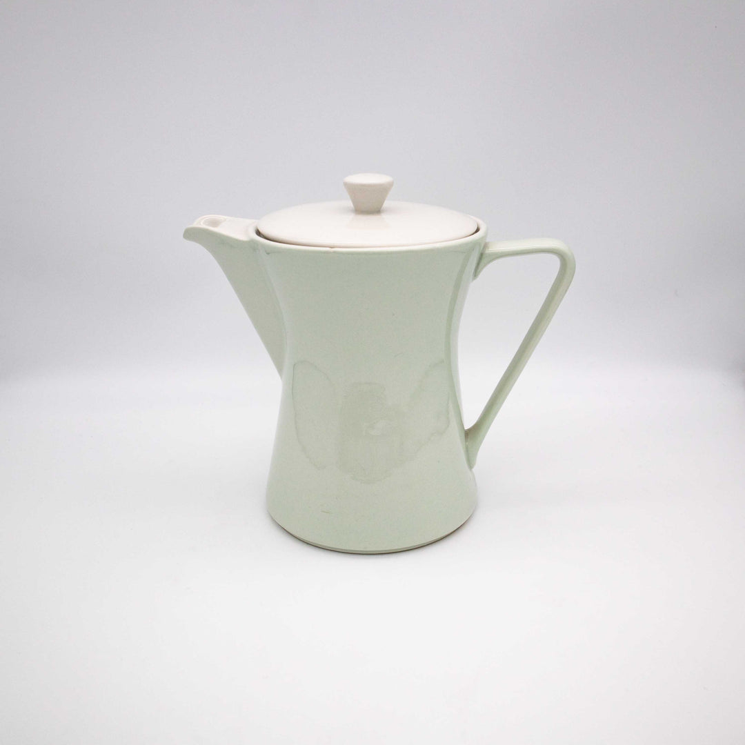 Lilien Porzellan Kaffeekanne, Seitenansicht rechts