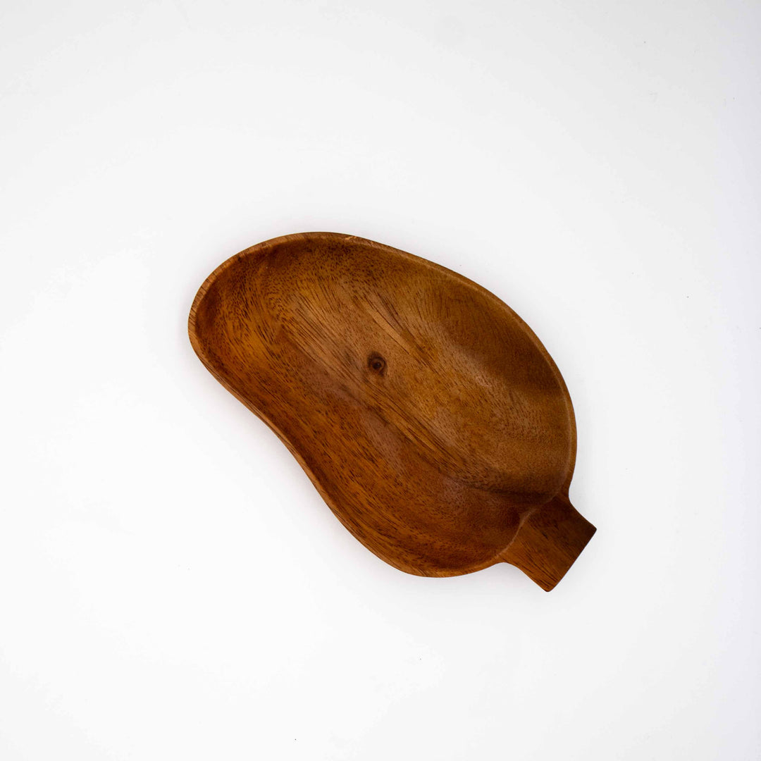 Teak Schale in Mangoform