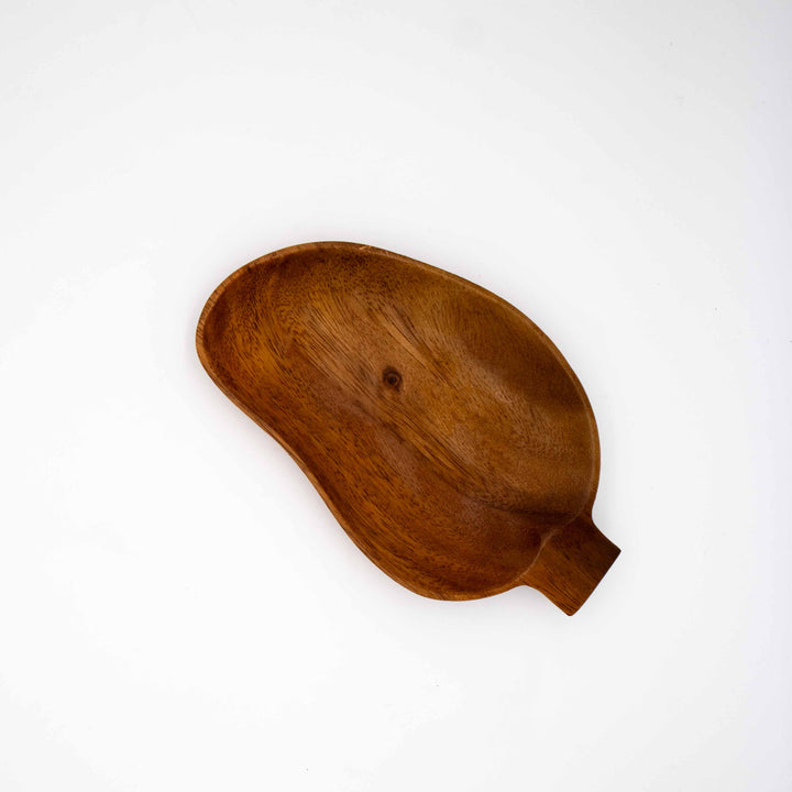 Teak Schale in Mangoform