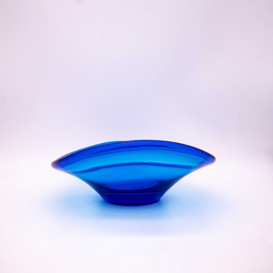 Vintage Dänische Blaue Schale "Selandia" von Per Lütken für Holmegaard, Rückseite