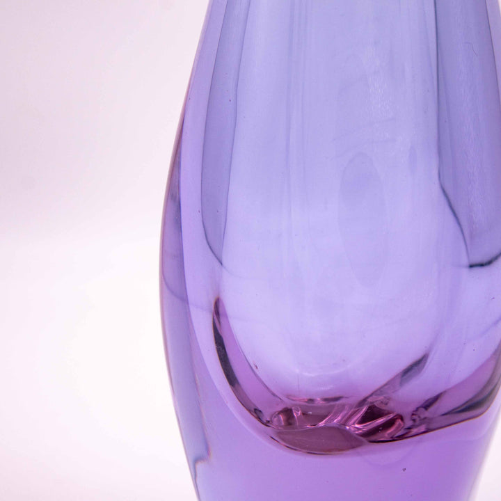 Vintage Neodymium Glas Vase von Miroslav Klinger, Detailansicht