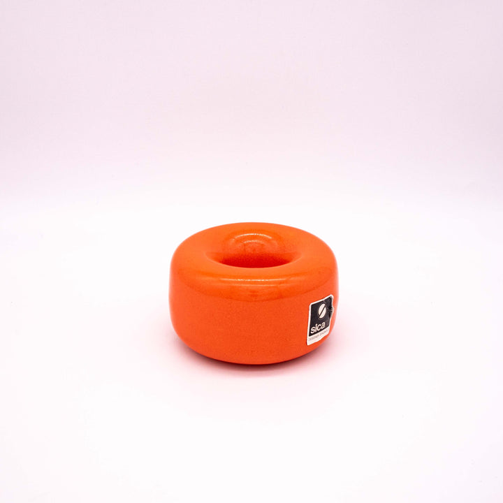Vintage Space Age Aschenbecher "Donut" von Pino Spagnolo für Sicart, leicht schräg stehend von oben