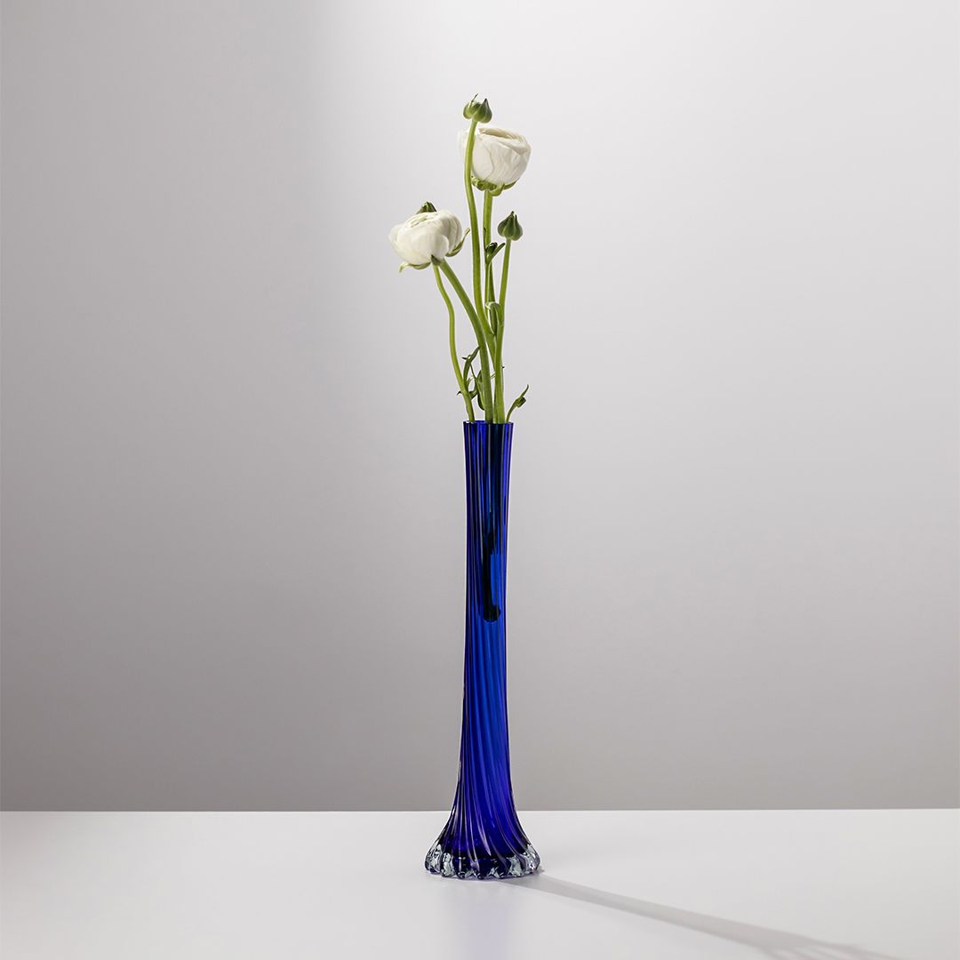 Blaue Stabvase
