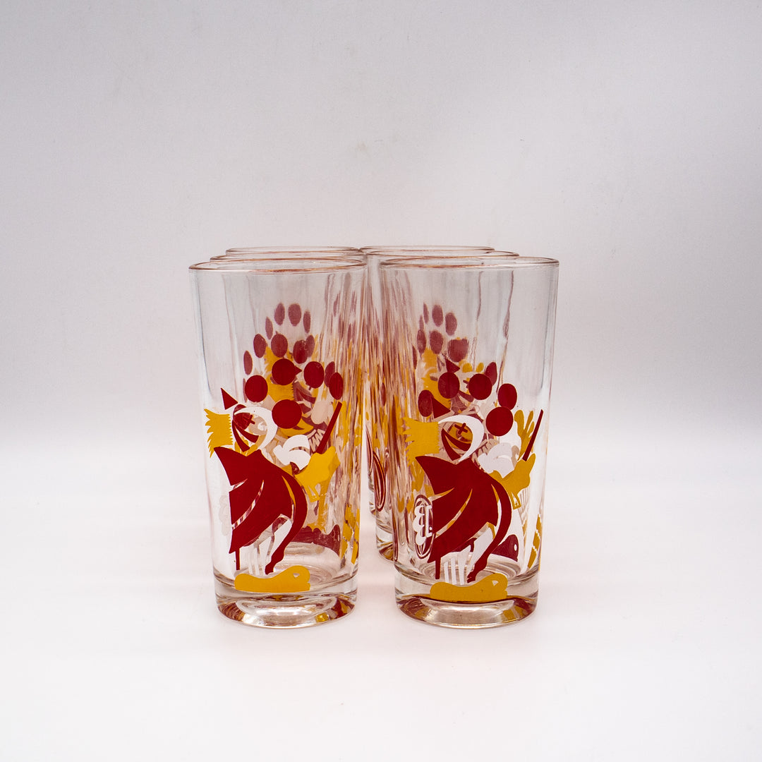 Saftgläser Set mit Clownmotiven, Vorderseite