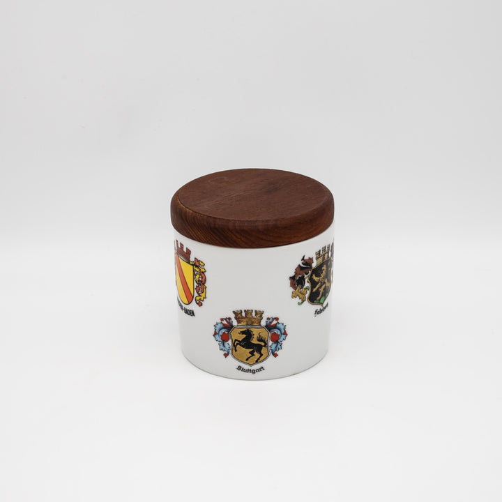 Tabakdose mit Wappen, Seitenansicht links