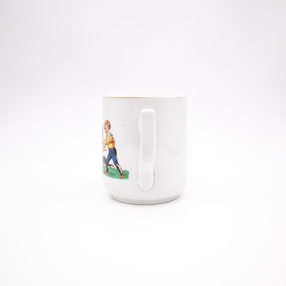 Kaffeehäferl mit Kinderspielen, Rückseite