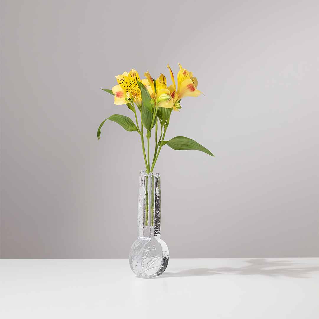 Mini Solifleurvase mit Blume