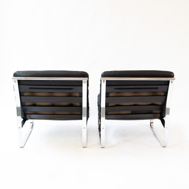 2 Stück "Spring" Lounge Chairs von Ingmar Relling für Westnofa, Rückseite