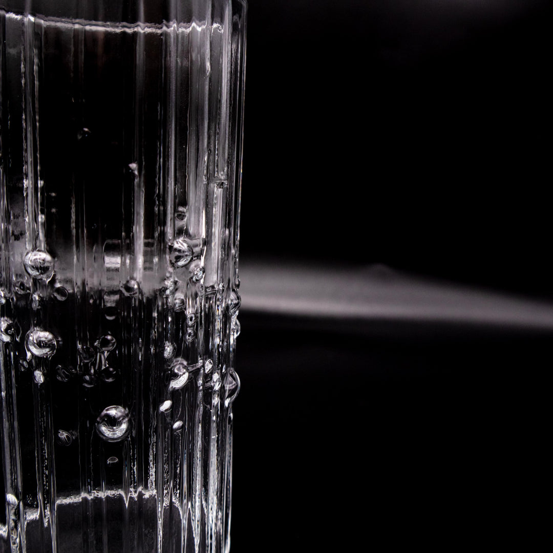 8er Set Tumbler Gläser Mesi von Tapio Wirkkala für Iittala, Detailansicht Glas