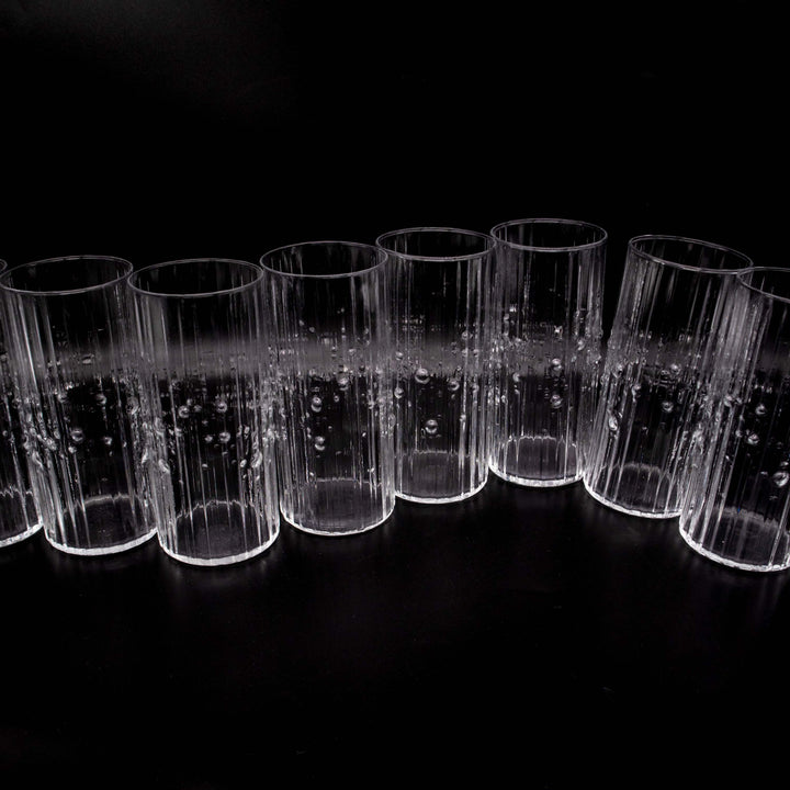 8er Set Tumbler Gläser Mesi von Tapio Wirkkala für Iittala, arrangiert