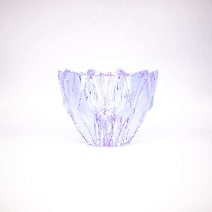 Aimo Okkolin „Water Lily“ Kristallglas-Schale für Riihimäen Lasi, Vorderseite