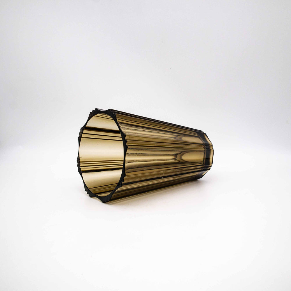 Luminarc Vase aus Rauchglas, liegend