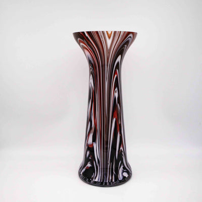 Eindrucksvolle Glas-Vase, Seitenansicht links