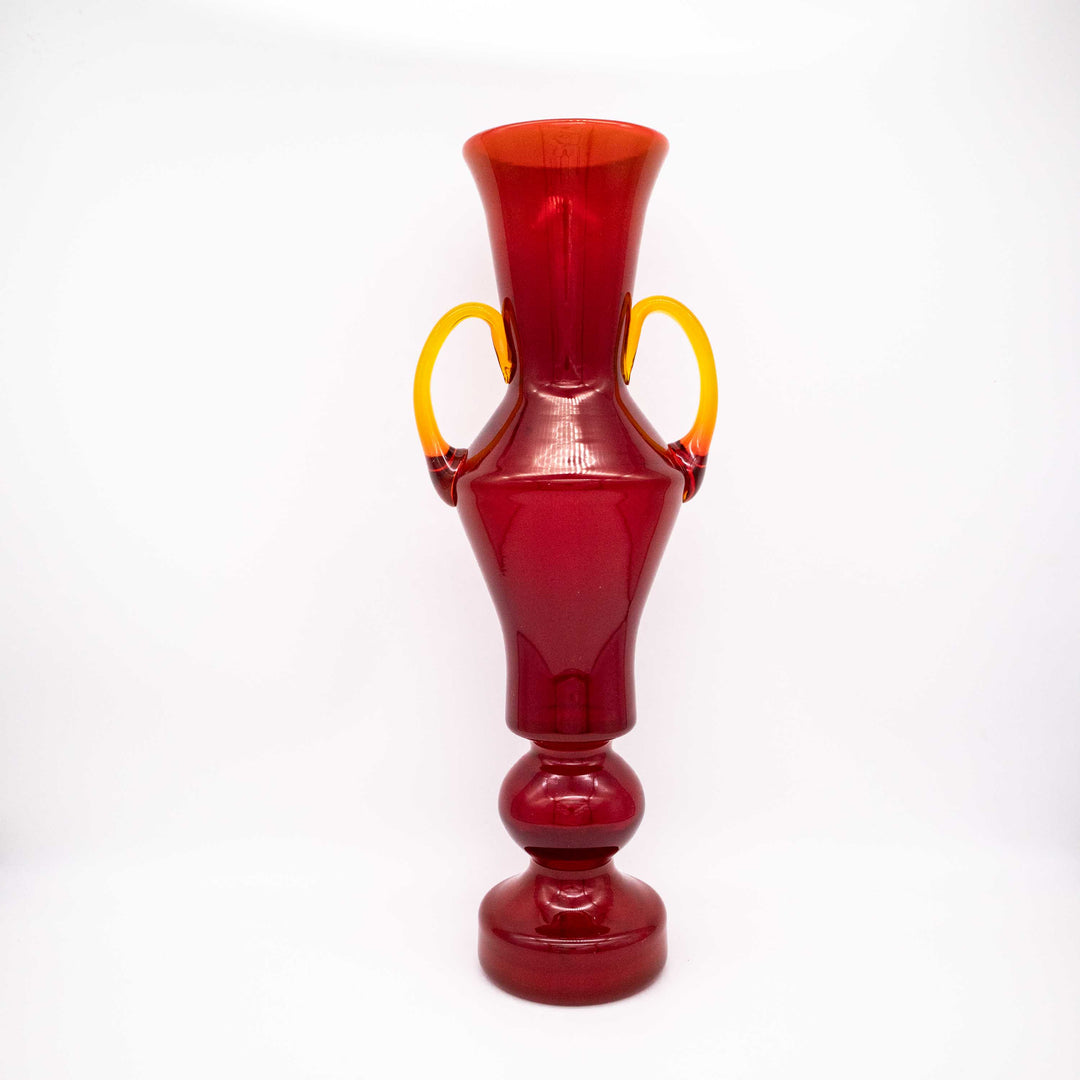 Natriumglas Vase von Zbigniew Horbowy, Rückseite