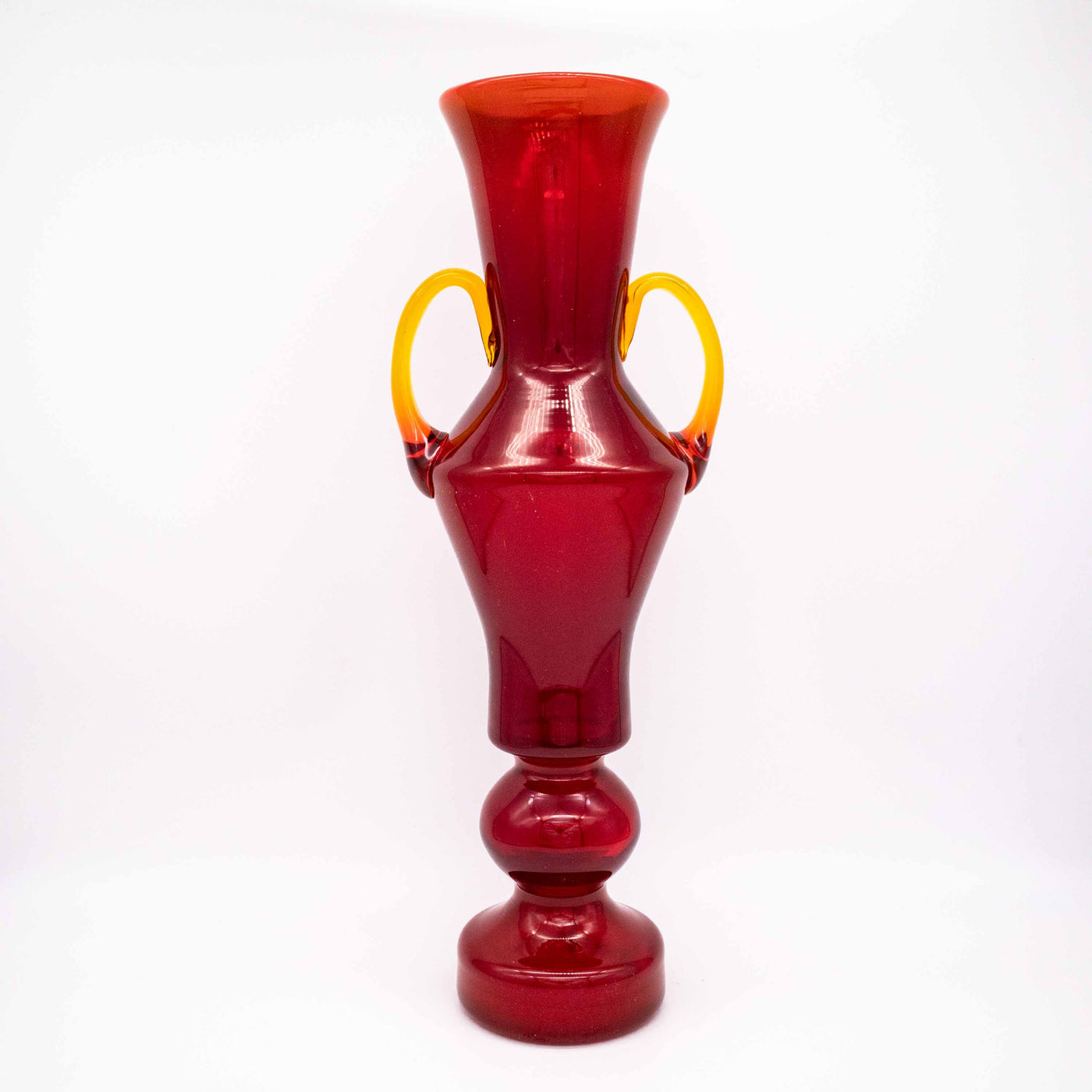 Natriumglas Vase von Zbigniew Horbowy, Vorderseite