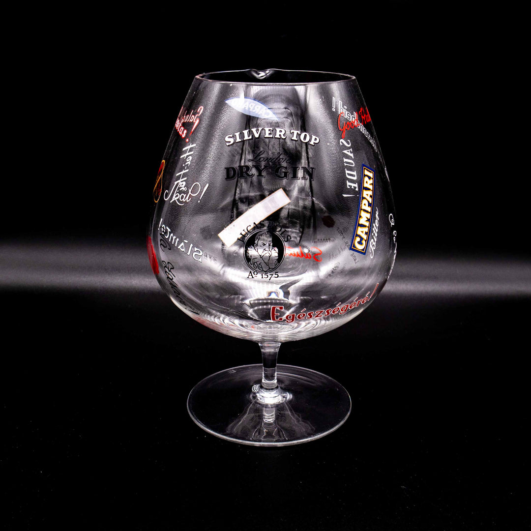 Bowle Glaskrug Riedel, Rückseite