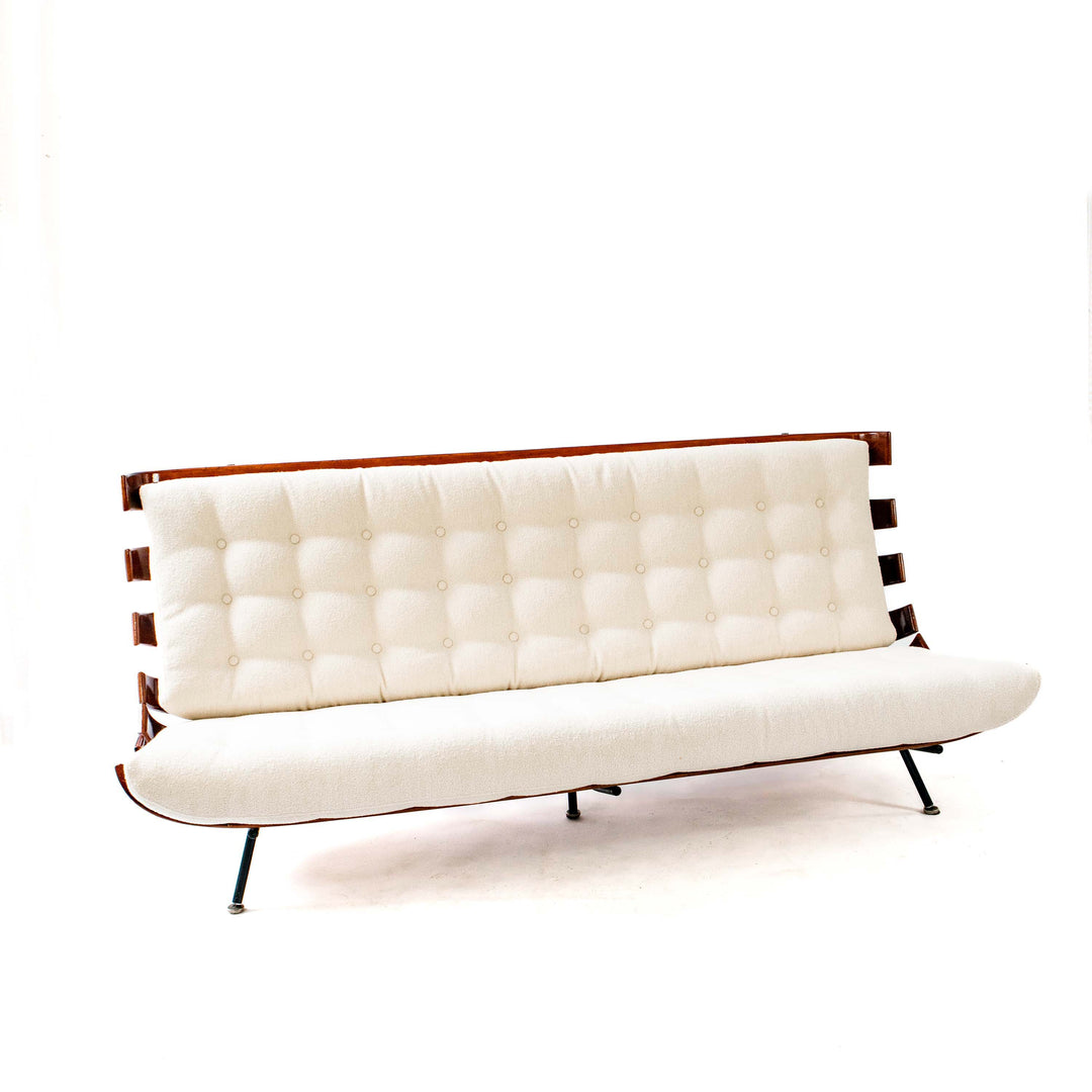 Vintage "Costela" Sofa von Martin Eisler & Carlo Hauner, leicht schräg stehend
