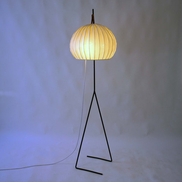Fliegenbein Stehlampe von Kalmar, 1950er, angeschaltet