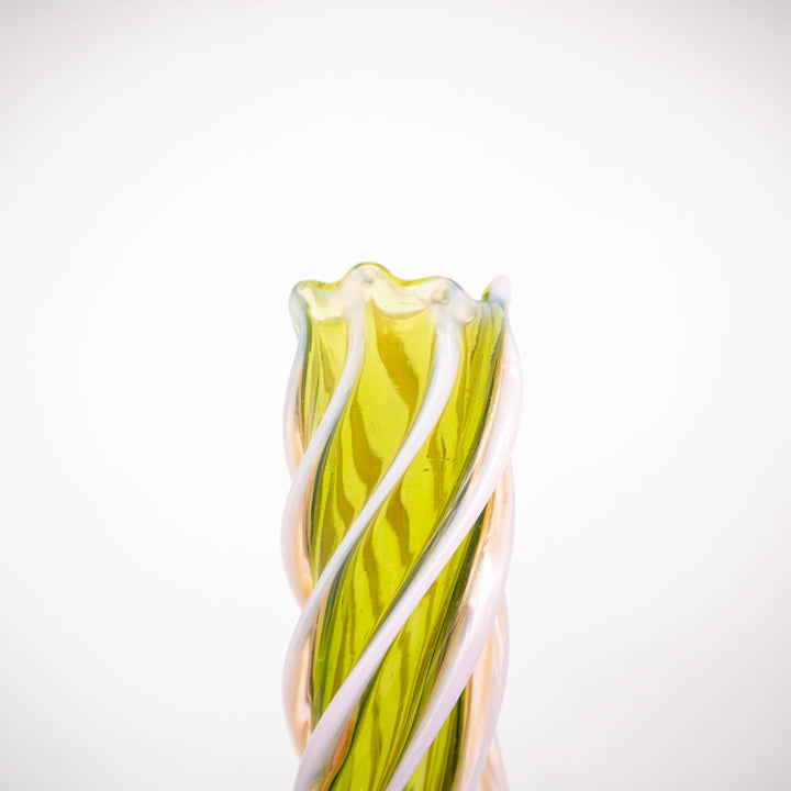 Gedrehte Stabvase, Detailansicht Mündung