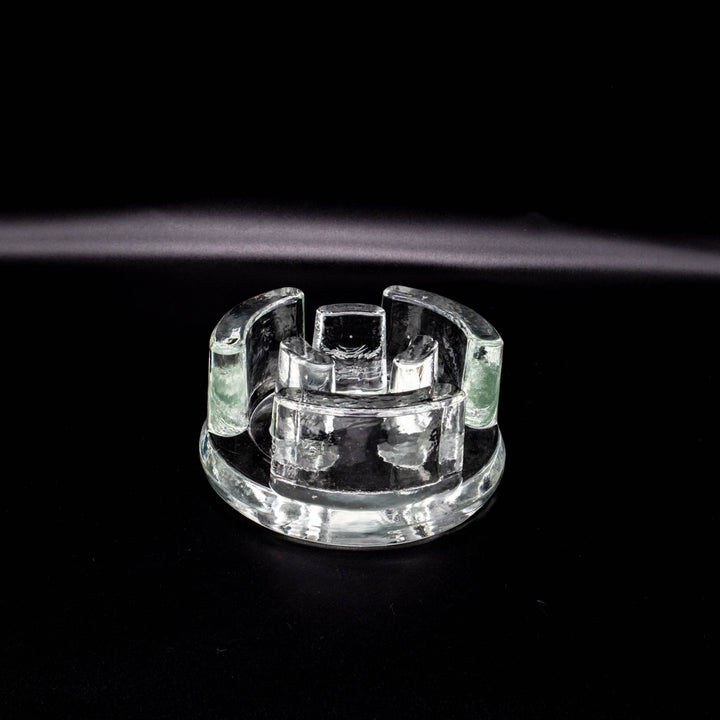 Glas Teelichthalter aus den 1970er Jahren, Vorderseite