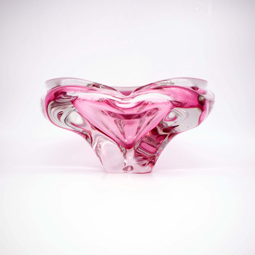 Große Glasschale von Josef Hospodka für Chribska Glas, Detailansicht 