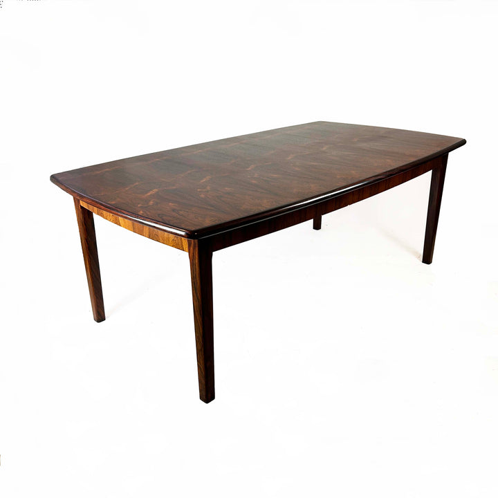 Großer Palisander Tisch, Seitenansicht rechts, leicht von unten