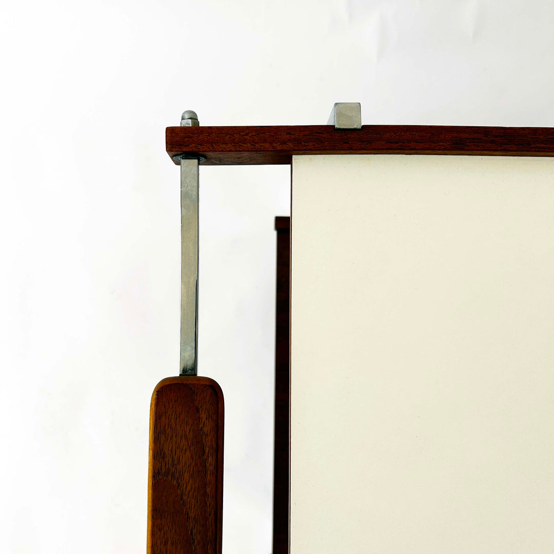 Teak und Chrom Servierwagen, 1960er
