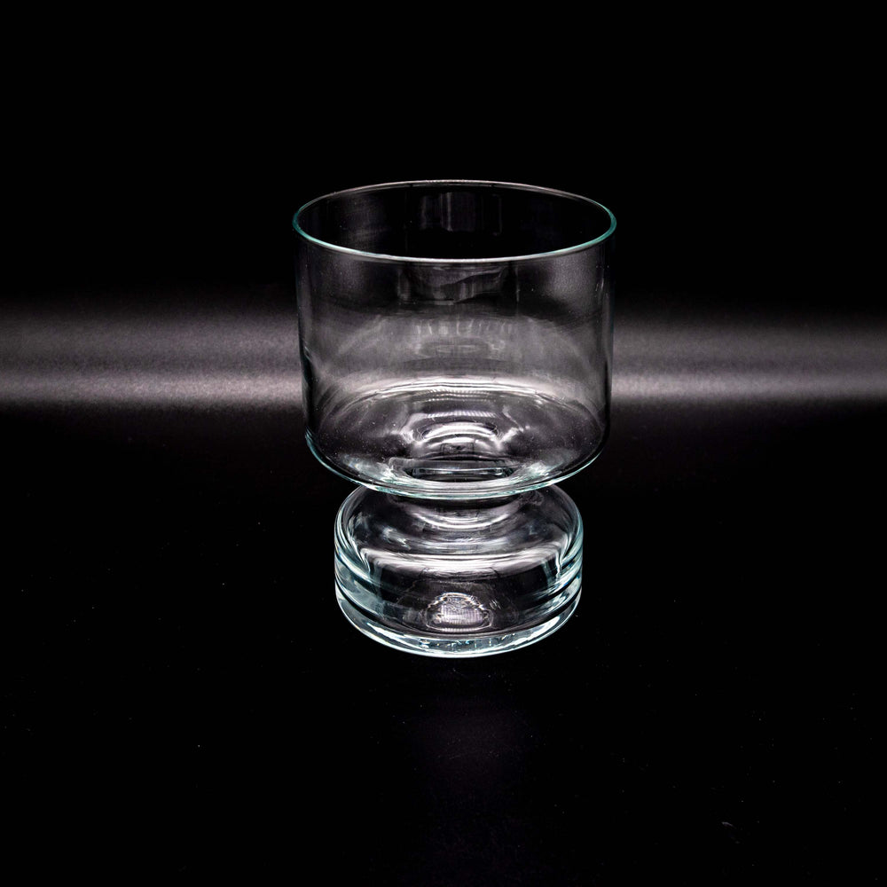 Klare Space Age Vase, Rückseite