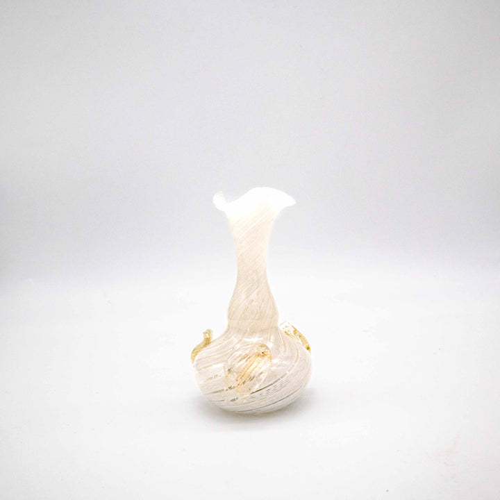 Kleine Murano Vase mit Zanfirico Dekor, Rückseite
