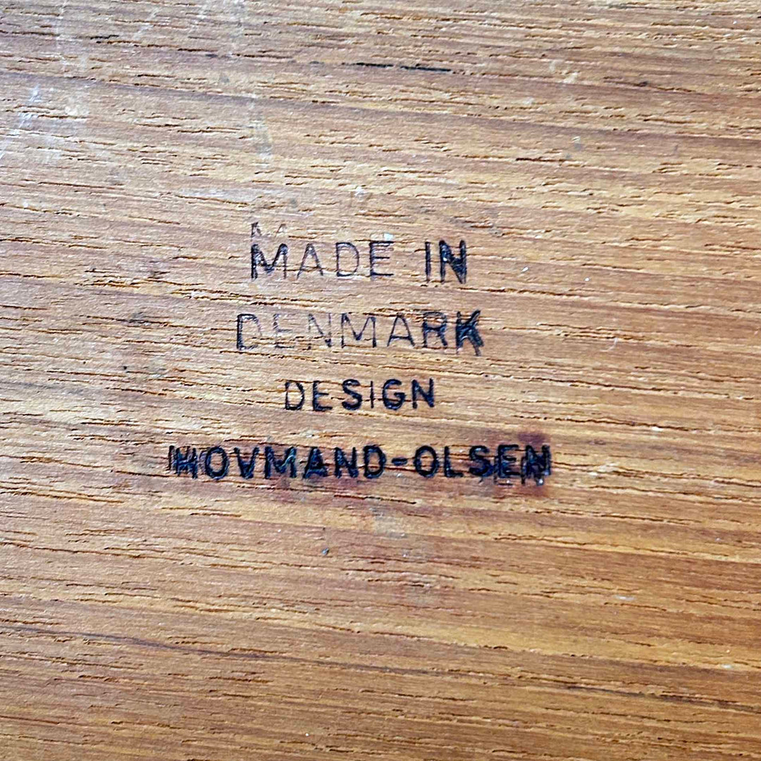 Kleines Tischchen von Arne Hovmand Olsen, Detailansicht Markierung