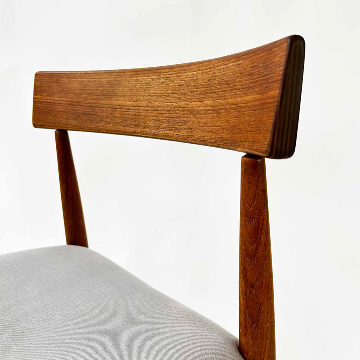 MK 200 Teak Stuhl von Arne Hovmand-Olsen für Mogens Kold, Detailansicht Lehne