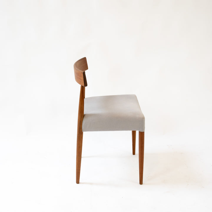 MK 200 Teak Stuhl von Arne Hovmand-Olsen für Mogens Kold, Seitenansicht links