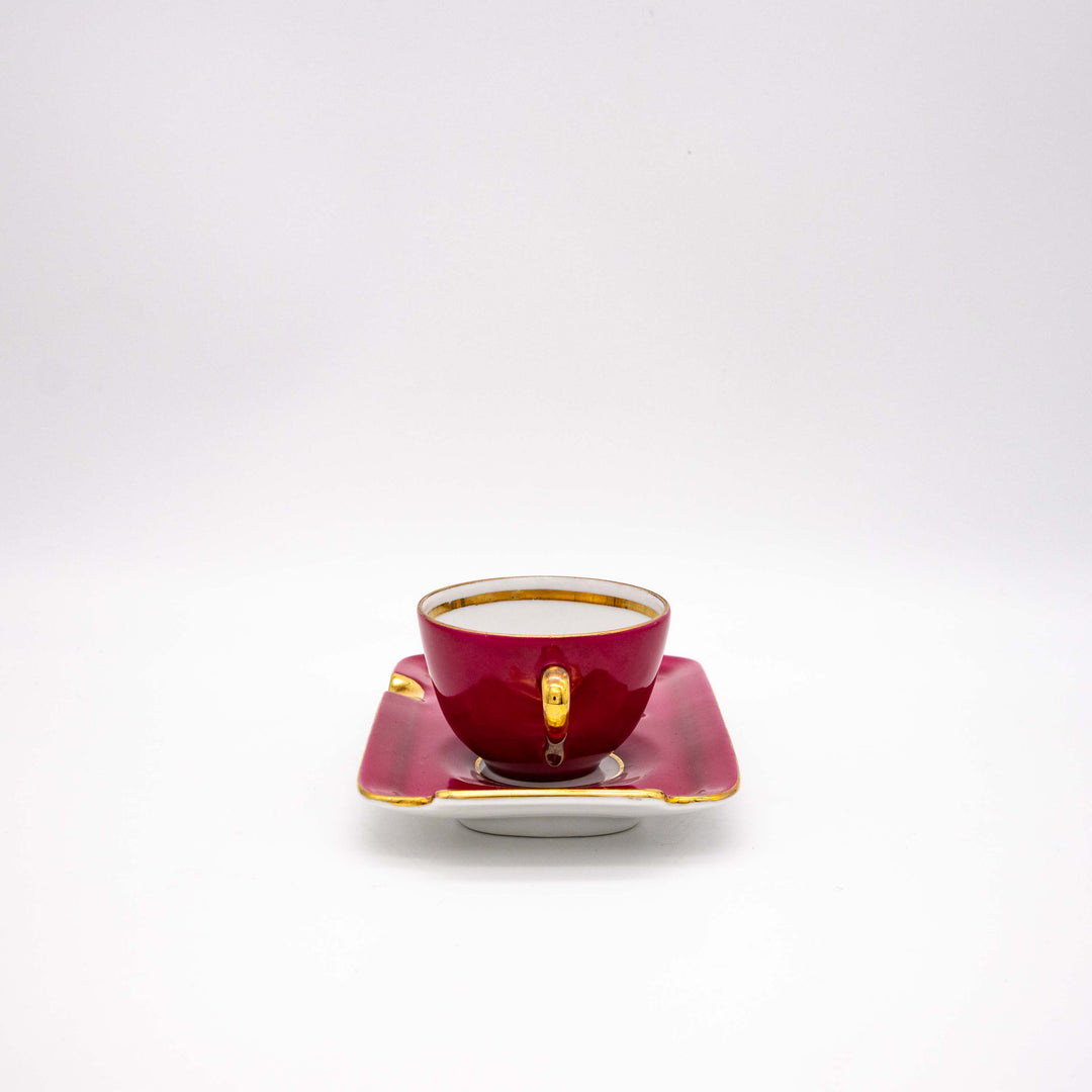 Espresso Tasse mit Aschenbecher, Rückseite