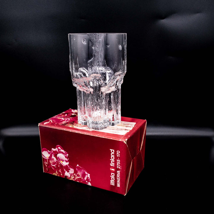 Minerva Vase 2755 170 von Tapio Wirkkala für Iittala, Detailansicht Originalverpackung