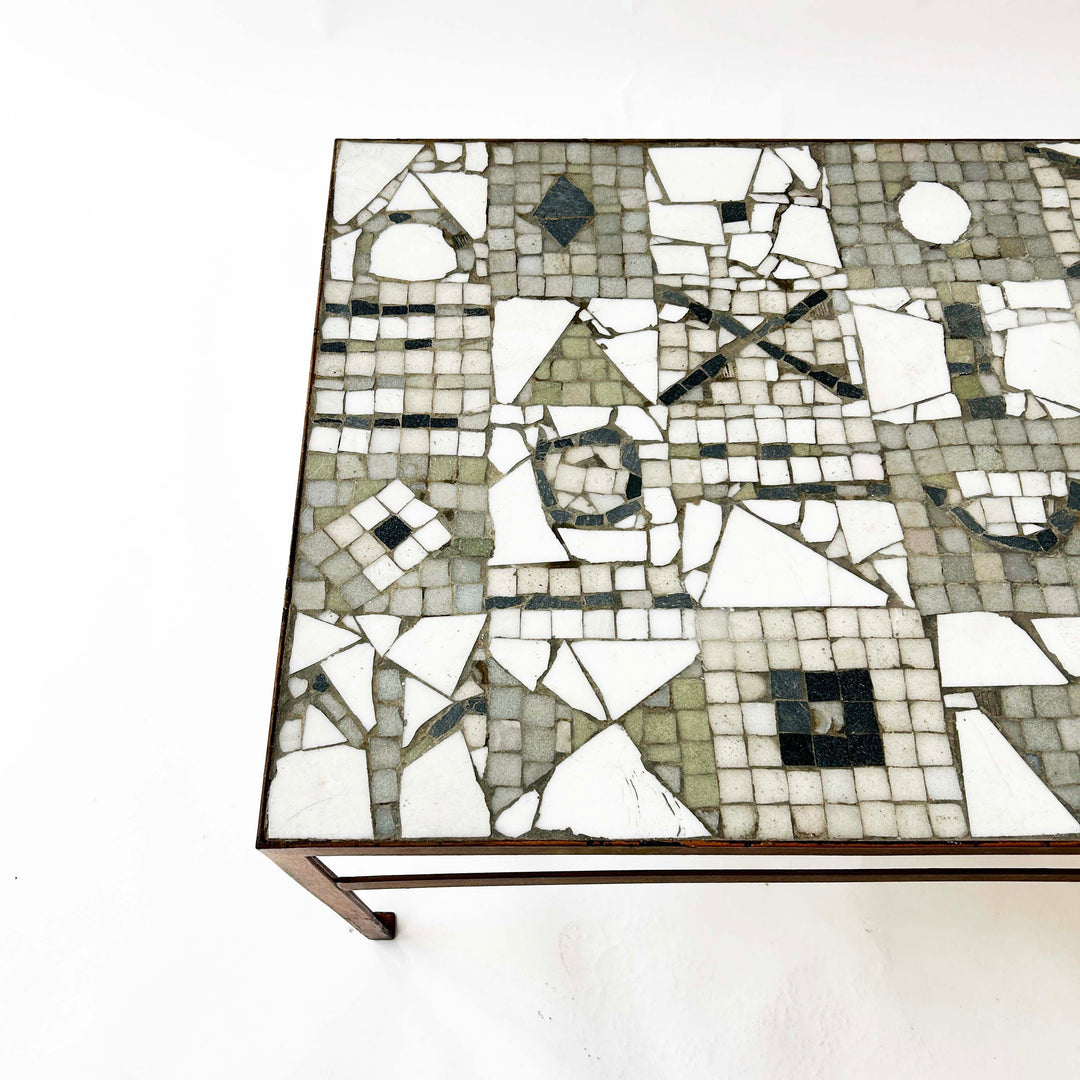 Mosaik Couchtisch von Kurt Moldovan, Detailansicht Fliesen 1 von oben