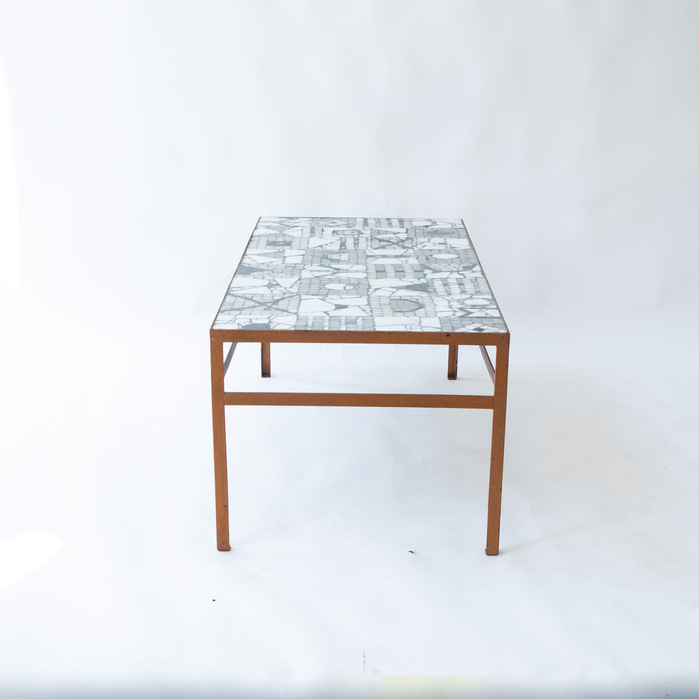 Mosaik Couchtisch von Kurt Moldovan, Seitenansicht links