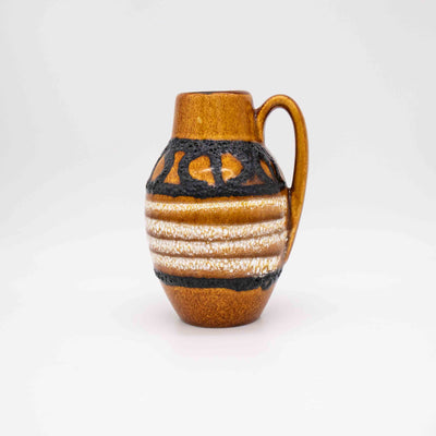 Bauchige Scheurich Vase Fat Lava, Seitenansicht links