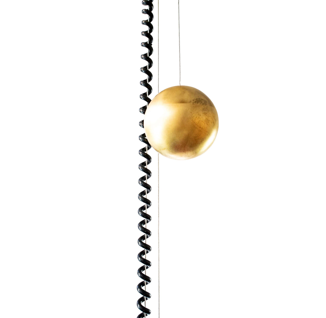 Orion Pendelleuchte von Staff Leuchten um 1965, Detailansicht des Gewichts