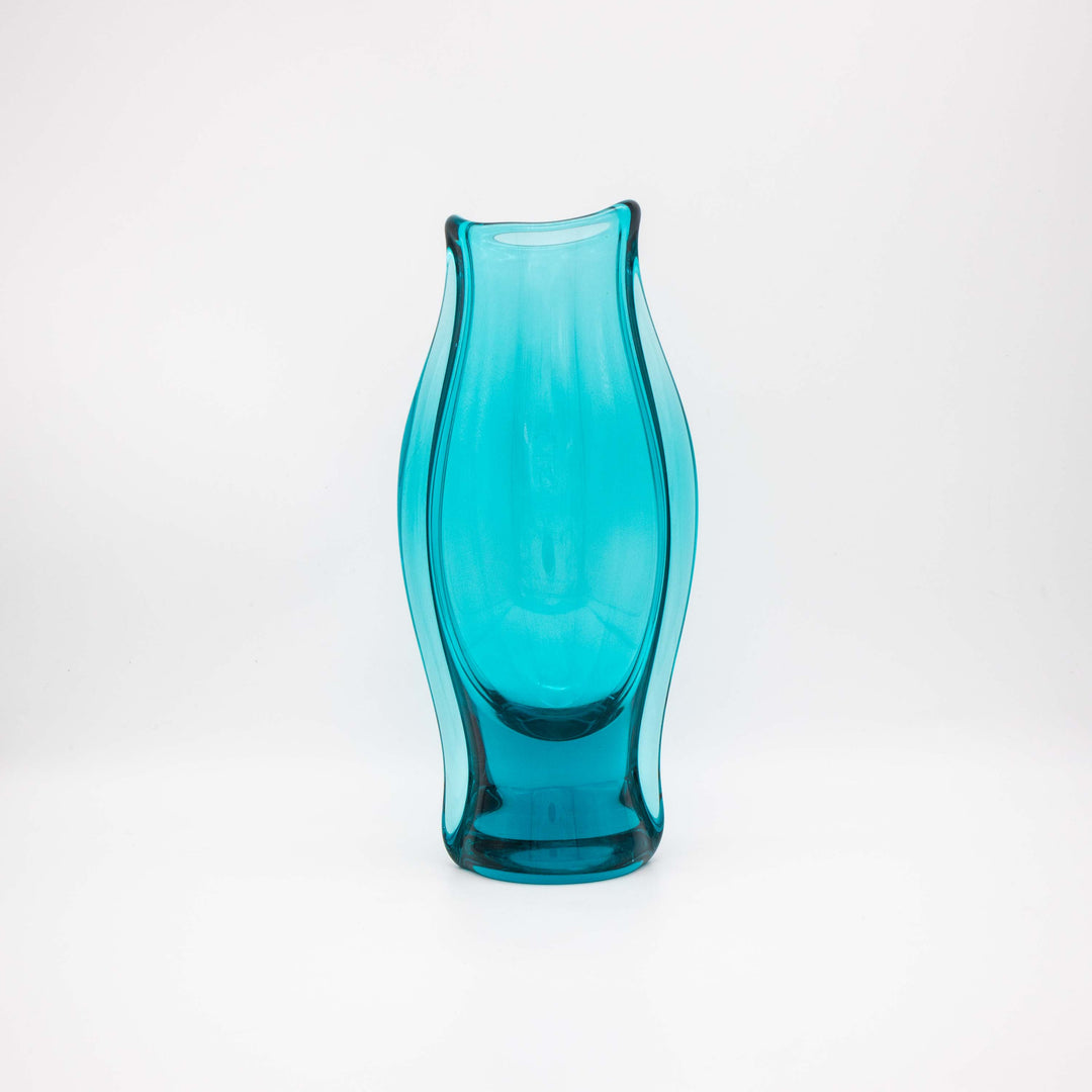 Petrol Vase von Miroslav Klinger für Zelezny Brod, Vorderseite
