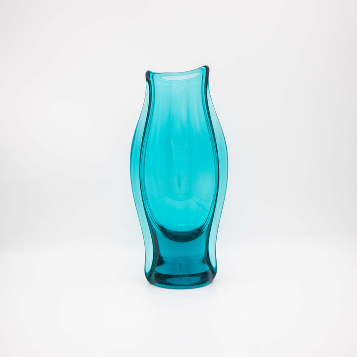 Petrol Vase von Miroslav Klinger für Zelezny Brod, Vorderseite